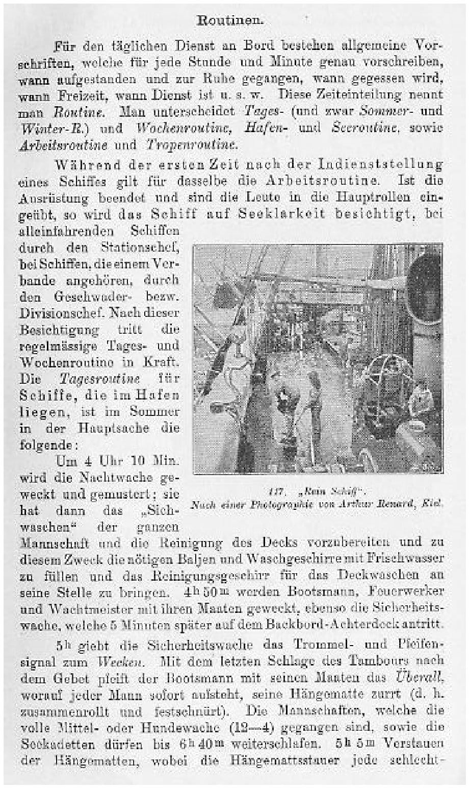 117. „Rein Schiff“. Nach einer Photographie von Arthur Renard, Kiel. (Faksimile S. 103)