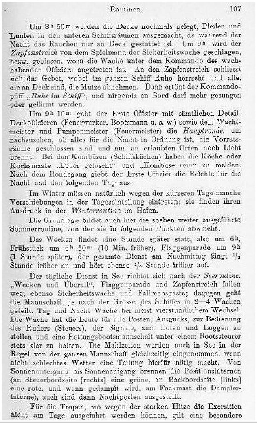 Routinen (Faksimile S. 107)