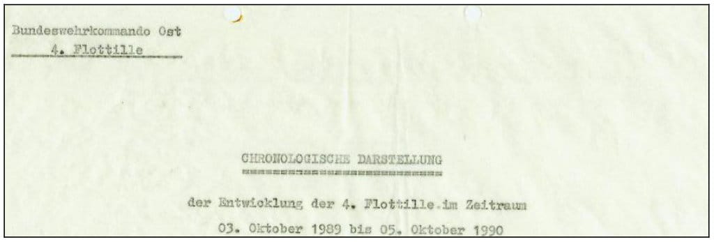 Dokument aus der KSS-Broschüre Teil 11, Seite 42, zum Beitrag „Anhang 1: Wendezeit in der 4. Flottille – eine chronologische Darstellung“
